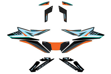 KTM Factory graphics kit 